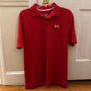 Red Under Armour Polo